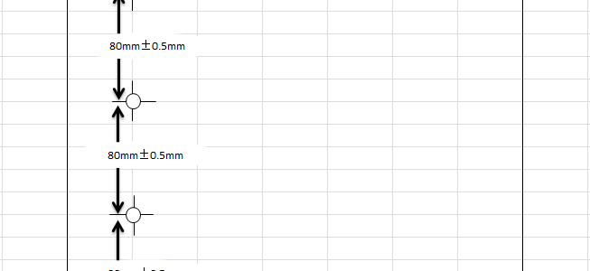 バインダーに綴じる穴の位置について(4穴) バインダーに綴じる穴の位置について(4穴)