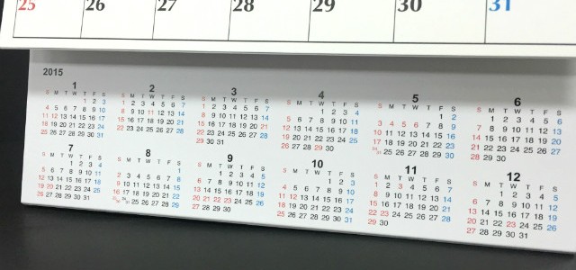 オリジナルカレンダーを作るために知っておきたいポイント⑮