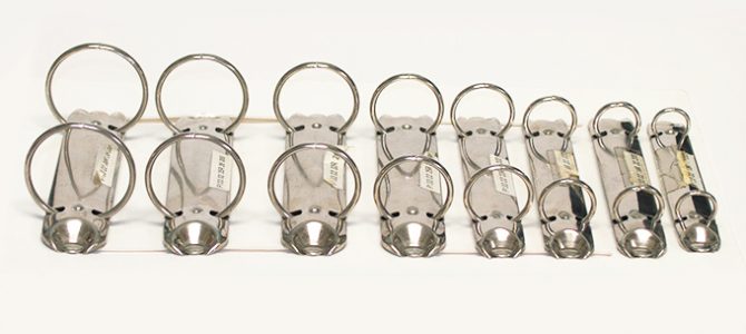 リングの大きさによって背幅が決まります。 リングの大きさによって背幅が決まります。